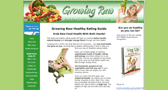 Desktop Screenshot of growingraw.com